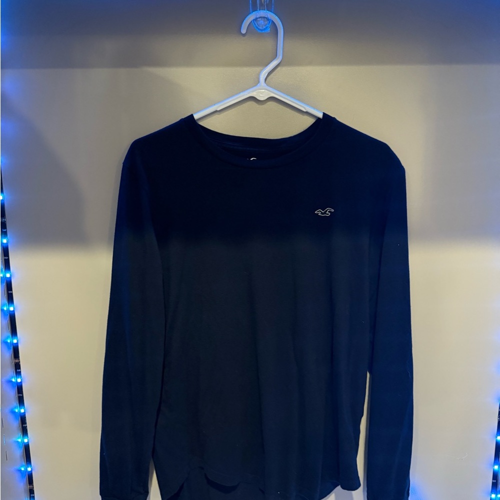 Hollister Charcoal Long Sleeve Tee